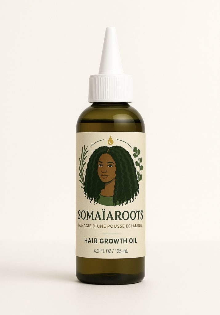 Bouteille d'huile capillaire naturelle garantie 100% bio SomaïaRoots 125ml